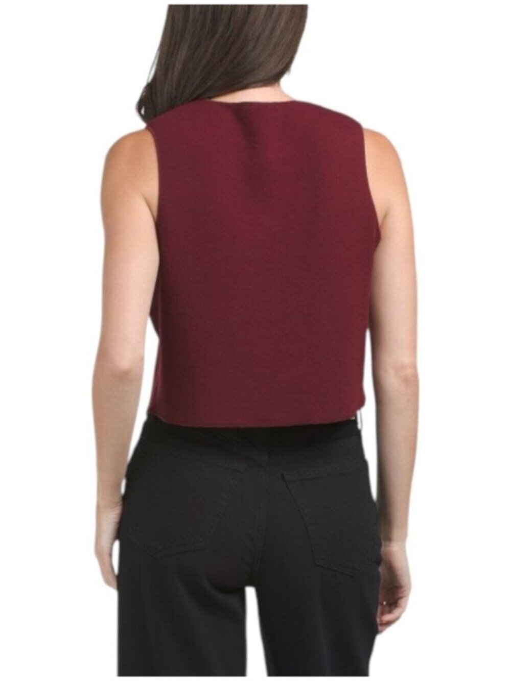 RACHEL ZOE Sleeveless Crew Neck Sweater Vest - Picture 2 of 6